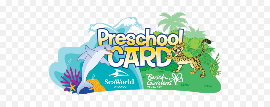 2017 Seaworld Preschool Card Free Kids Admission All Year Emoji,Busch Gardens Logo