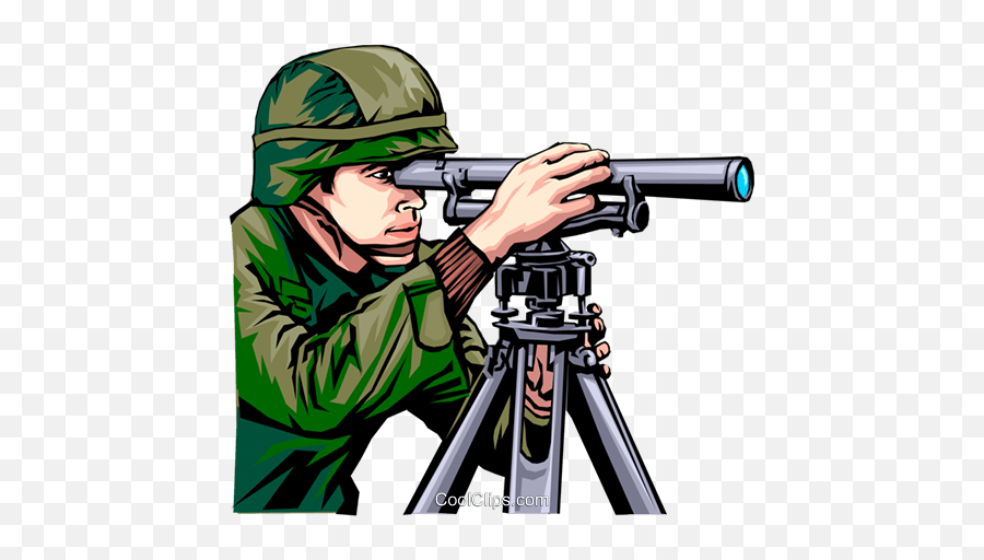 Military Man Looking Through Scope Emoji,Scope Clipart