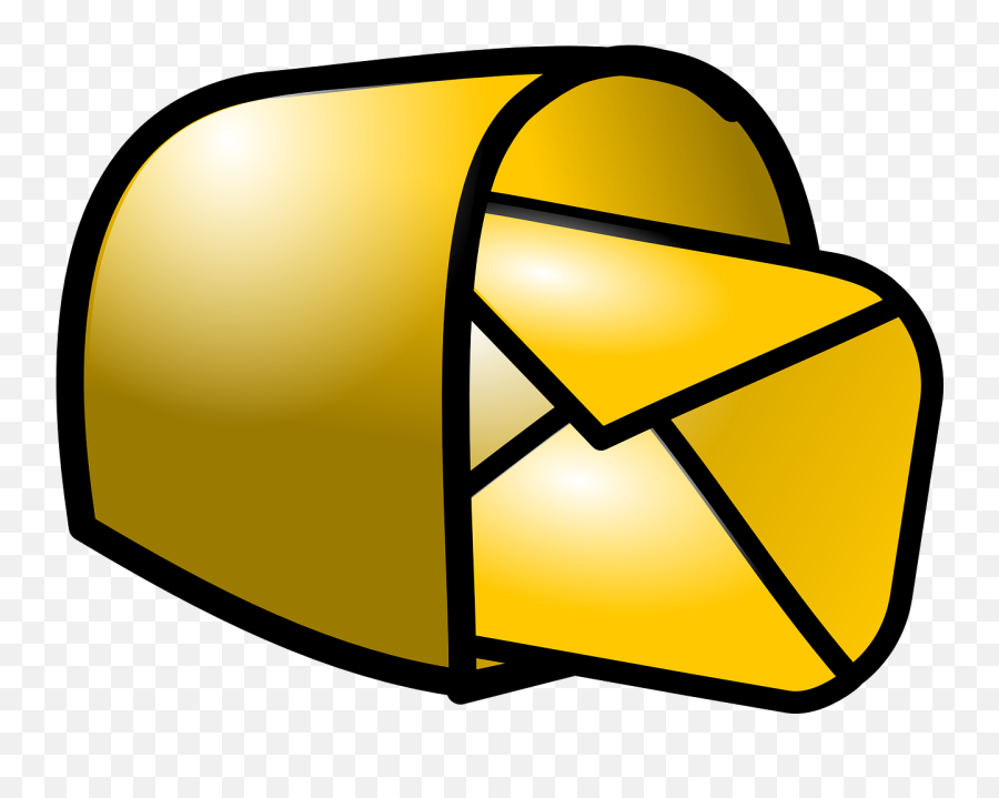 Mailbox Clipart Open - Mail Clip Art Transparent Cartoon Gold Mail Clipart Emoji,Mailbox Clipart