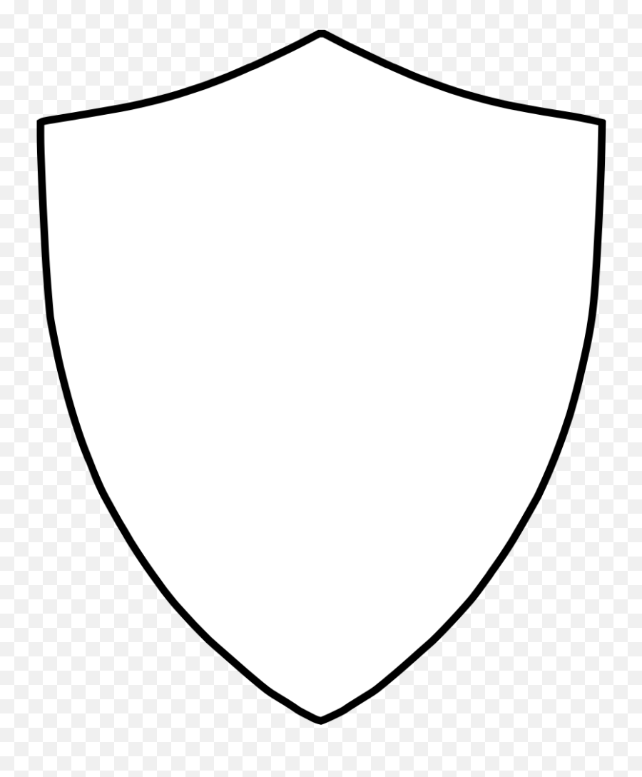 Police Badge Clip Art Free Clipart - Shield Outline White Emoji,Badge Clipart