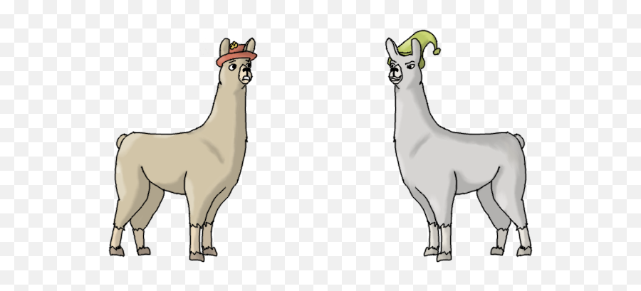 Download Animatedblog Animating In Blender - Llamas With Llamas With Hats Transparent Background Emoji,Llama Clipart Black And White