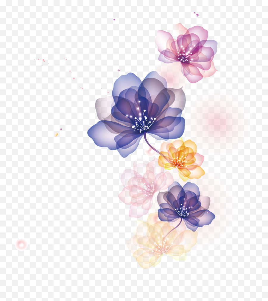 Flower Euclidean Vector Adobe Illustrator - Cartoon Flowers Flower Illustration Png Emoji,Transparent Background Illustrator