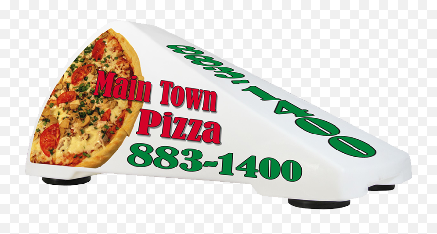 Car Top Lighted Sign - Pizza Slice Pizza Delivery Sign Emoji,Pizza Slice Png