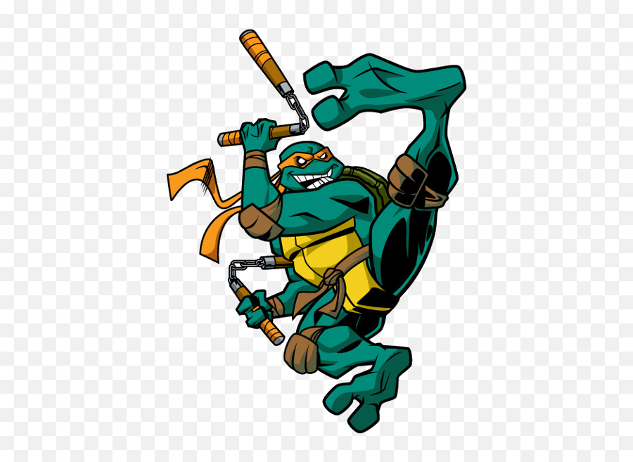 Hd Wallpapers Online Coloring Pages Ninja Turtles - Turtles Michelangelo Michelangelo Ninja Colouring Pages Emoji,Turtle Clipart Black And White