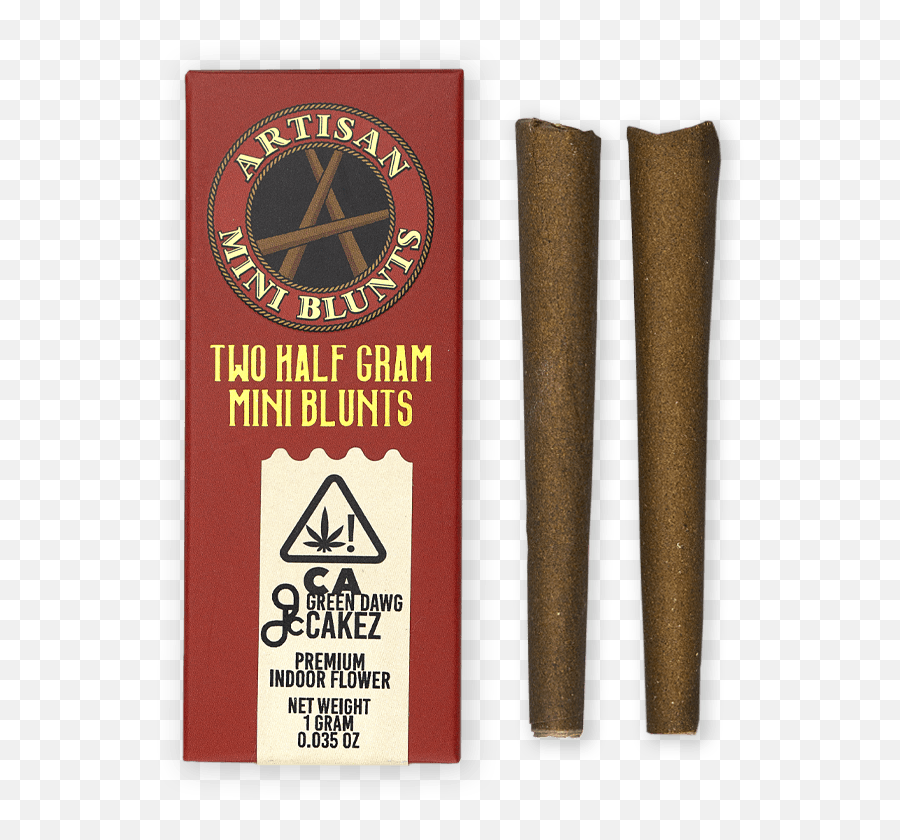 Artisan Canna Cigars Mini Blunts - 2 Pack Bananimal Mints Triangle Emoji,Blunt Transparent