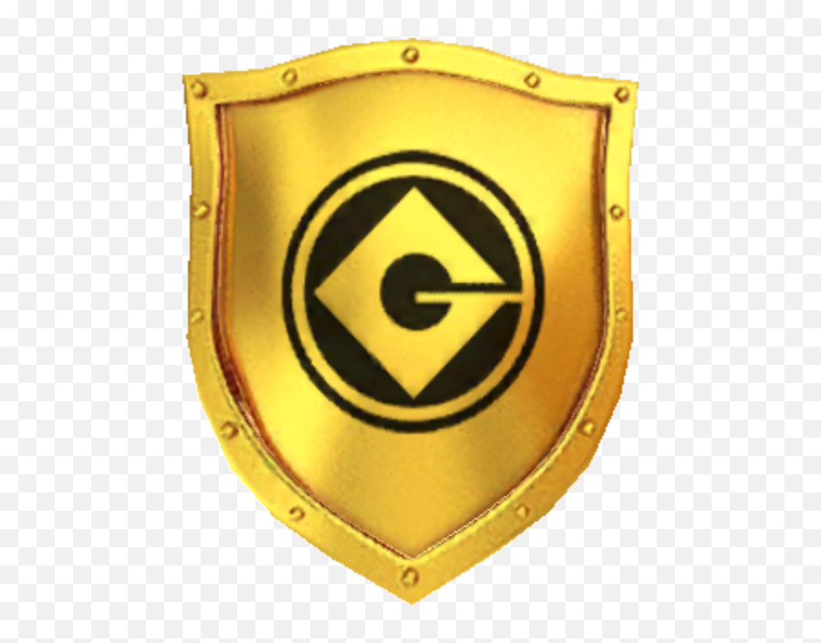 Golden Shield Rush - Minion Rush Prize Pod Banana Emoji,Minion Logo