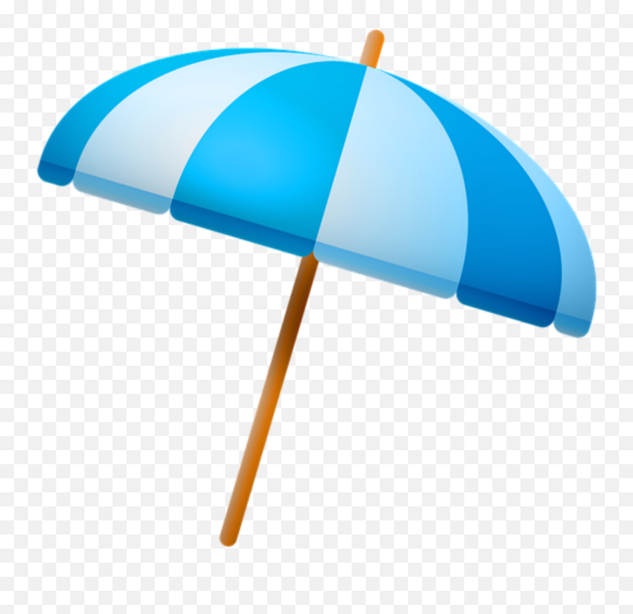 Ftestickers Clipart Beach Sticker - Blue Beach Umbrella Png Emoji,Beach Umbrella Clipart