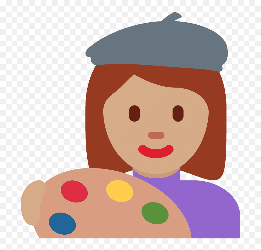Woman Artist Emoji Clipart Free Download Transparent Png - Icon,Free Emoji Clipart
