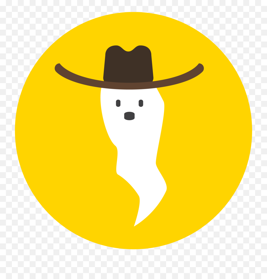 Illustration Of A Ghost Wearing A Cowboy Hat - Ghost Wearing Ghost Wearing Cowboy Hat Emoji,Cowboy Hat Clipart