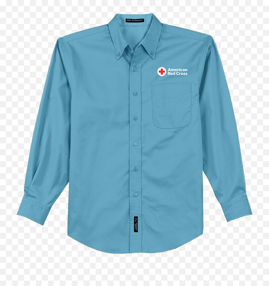 Menu0027s Button Down Oxford Dress Shirt Red Cross Store - Brand Shirt Hd Emoji,Red Cross Logo