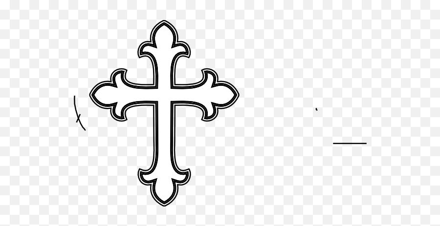 Cross Black And White Cross Clipart - White Cross Clipart Emoji,Cross Clipart