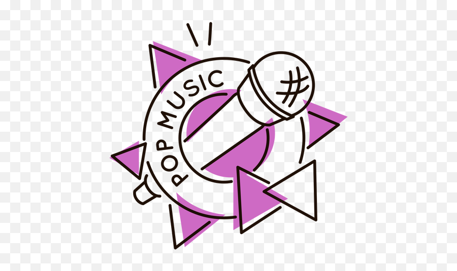 Microphone Pop Music Symbol - Musica Pop Png Emoji,Music Symbols Png