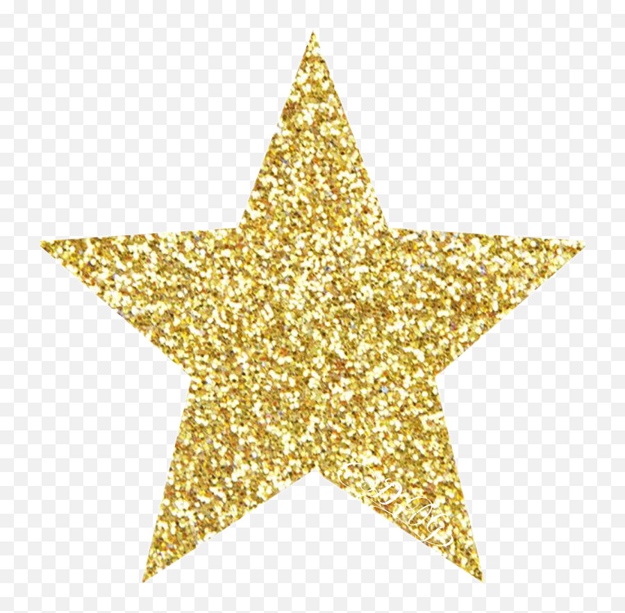 Transparent Background Glitter Star Png - Glitter Clip Art Gold Star Emoji,Glitter Transparent Background