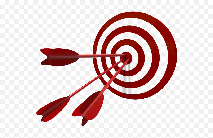 Arrows In Bullseye - Setting Goals God S Way 610x502 Png Meu Alvo É Cristo Emoji,Bullseye Clipart