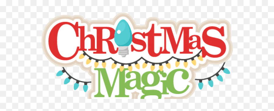 Christmas Lights Clipart Christmas Magic - Christmas Magic Sertoma Emoji,Lights Clipart