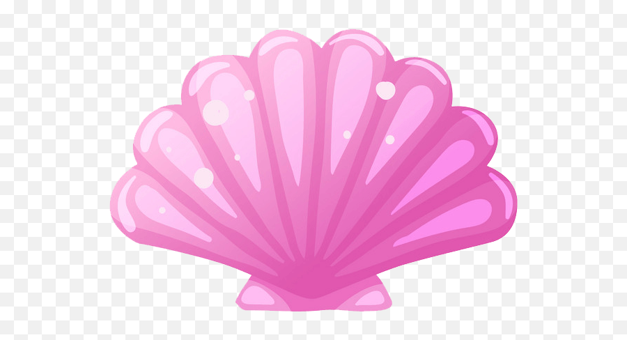 Pink Seashell Clipart Transparent - Pink Seashell Emoji,Seashell Clipart