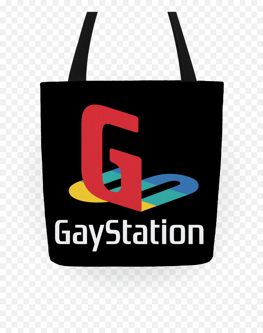 Gay Station Totes - Playstation 2 Emoji,Gay Logo