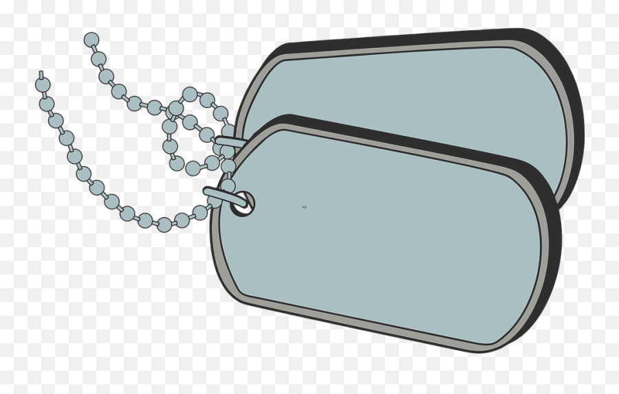 Dog Tags Military Identification - Transparent Background Dog Tags Clipart Emoji,Dog Tags Png