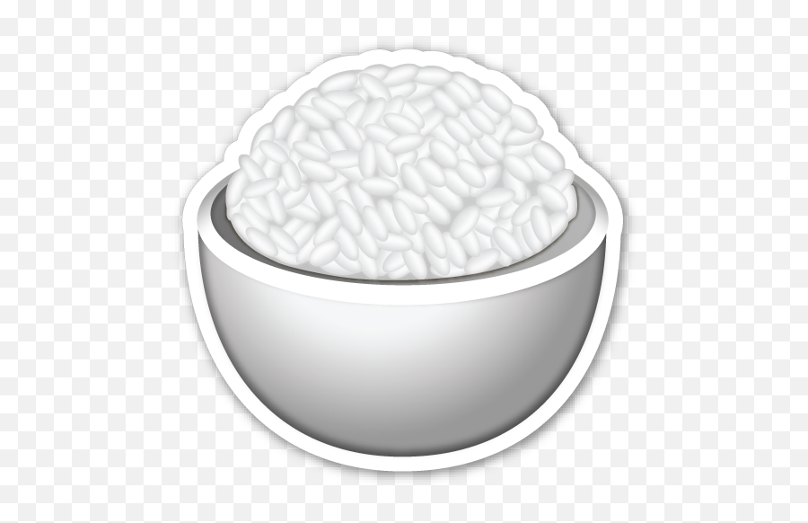 Cooked Rice Makanan Stiker Emoji,Food Emoji Transparent
