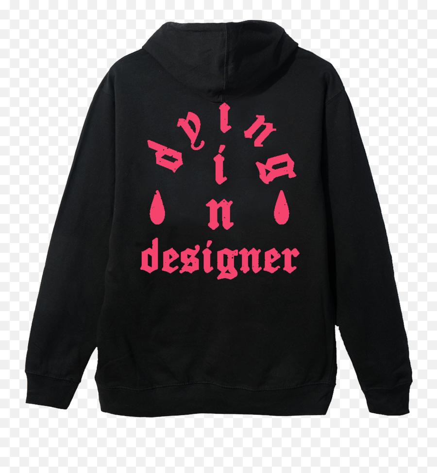 Dying In Designer - Logo Hoodie Long Sleeve Emoji,Designer Logo