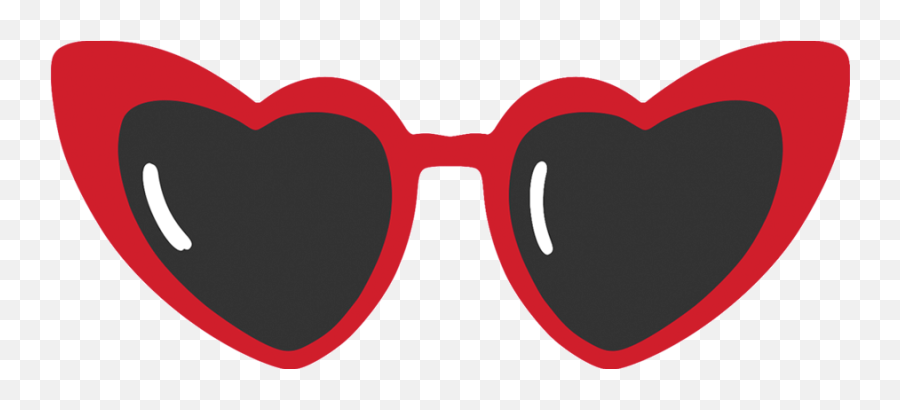 Heart Clipart Sunglasses - Transparent Heart Sunglasses Png Emoji,Sunglasses Png