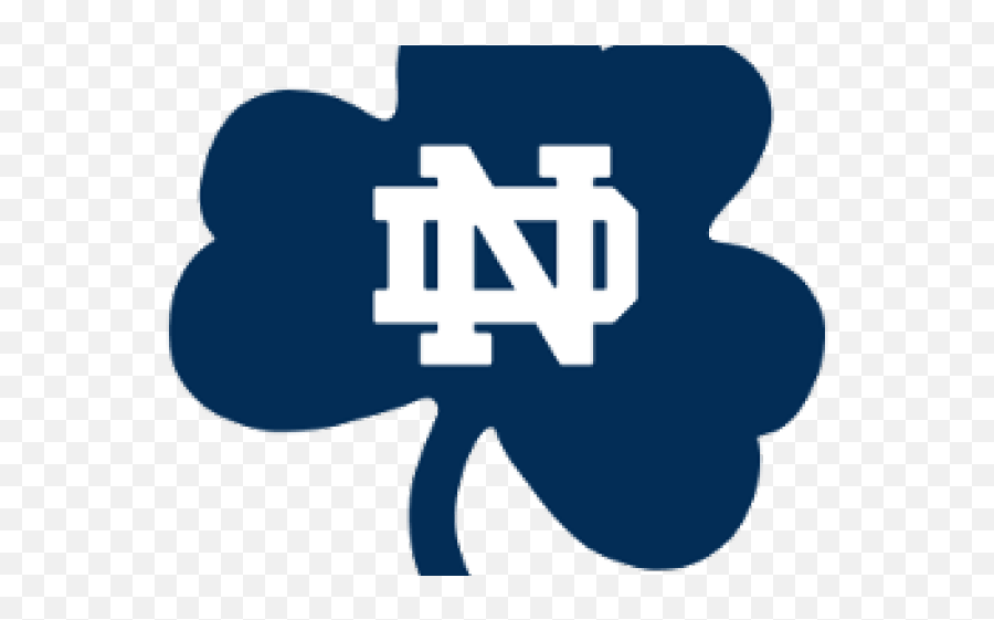 Clover Clipart Notre Dame - Notre Dame Logo Emoji,Notre Dame Logo