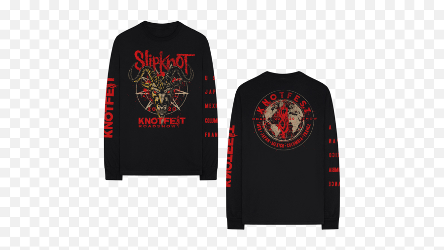 Slipknot Wanyk Long Sleeve - Long Sleeve Emoji,Slipknot Logo
