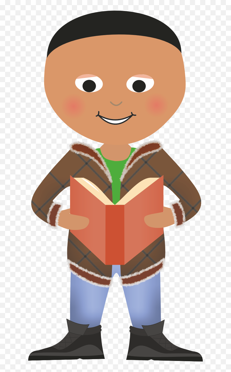 Library Of A Boy Reading A Book Picture Emoji,Kids Reading Clipart