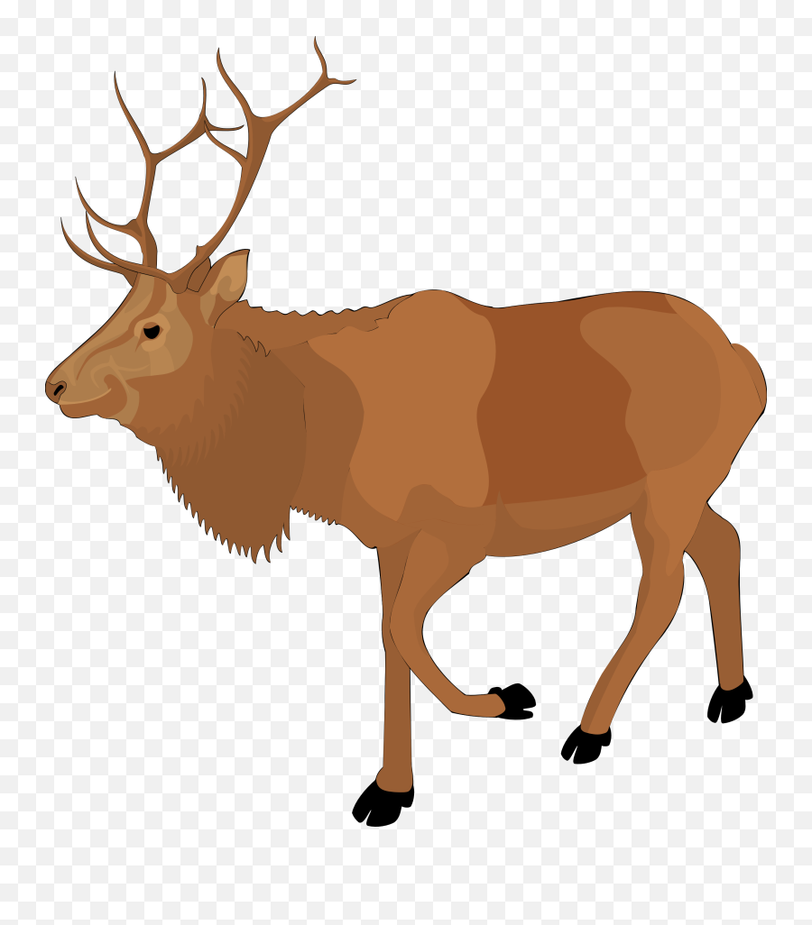 Free Reindeer Clipart - Elk Clip Art Emoji,Reindeer Clipart
