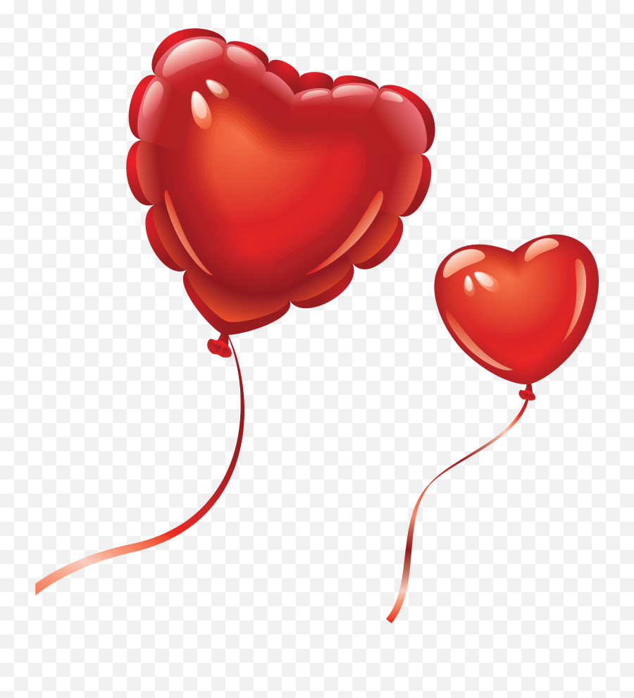 Download Heart Balloons Hq Png Image - Heart Balloon Png Emoji,Red Balloon Png