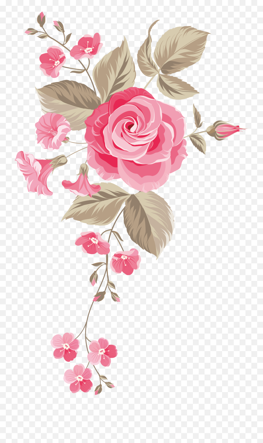 Free Floral Png Transparent Png Png Collections At Dlfpt - Free Rose Flowers Png Emoji,Flower Png