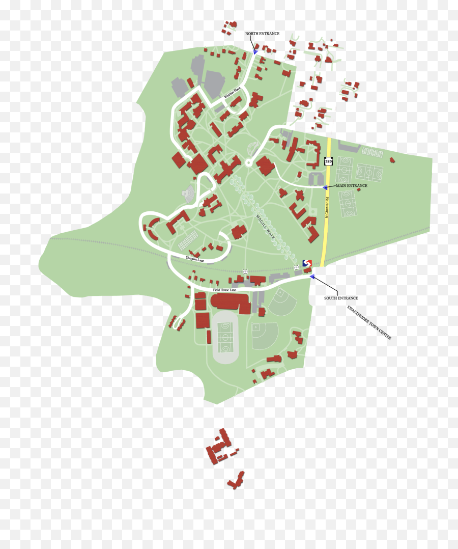 Swarthmore College Campus Map - Dot Emoji,Swarthmore College Logo