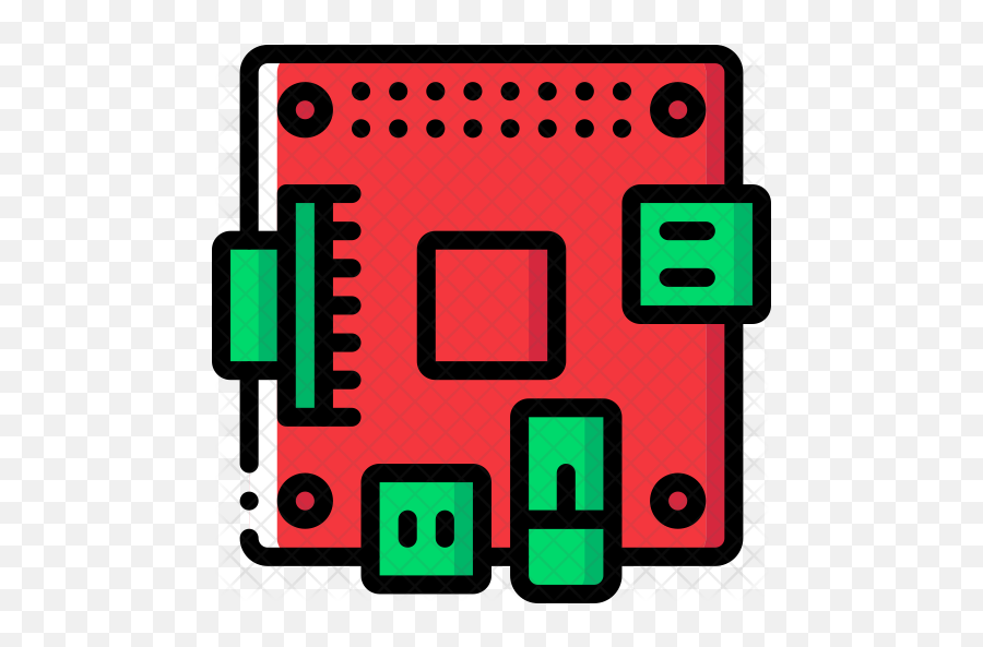 Raspberry Pi Icon 35508 - Free Icons Library Vector Raspberry Pi Icon Emoji,Circuit Board Clipart