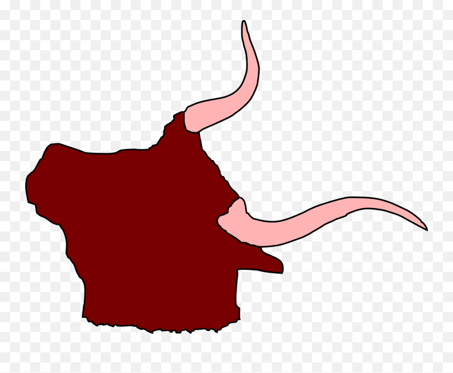 Ox Head With Horns Clip Art At Clker - Wat Ratburana Emoji,Ox Clipart