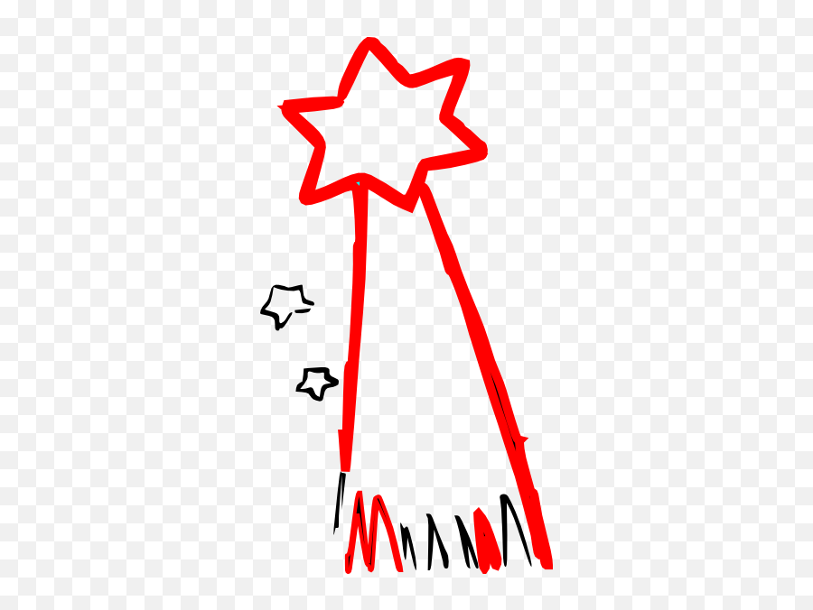 Shooting Star Clip Art Outline - Free Clipart Images Clip Art Shooting Red Stars Emoji,Star Outline Clipart