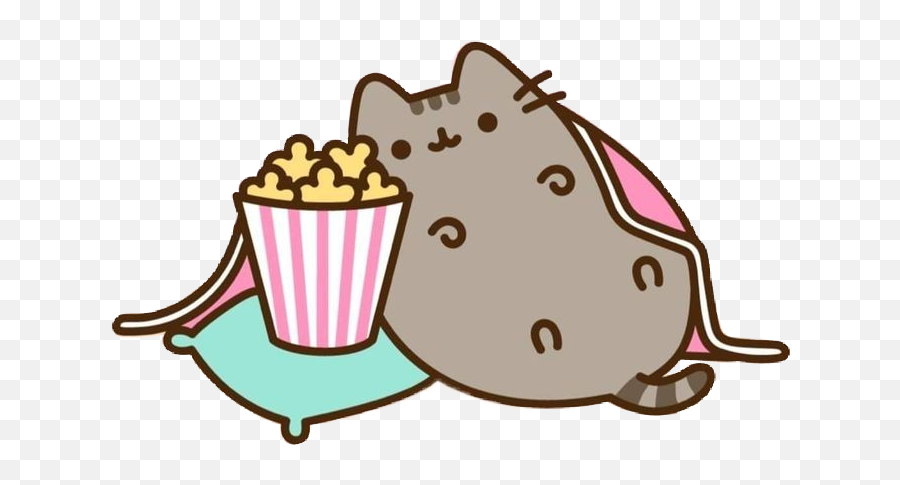 Pusheen Cat Popcorn - Pusheen Snuggles Emoji,Toothless Clipart