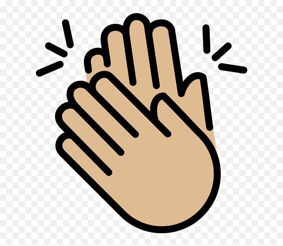 Clapping Hands Emoji Clipart - Clapping Emoji,Clap Clipart