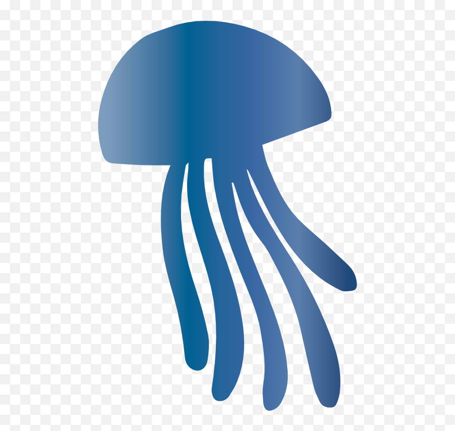 Jellyfish Icon - Blue Jellyfish Drawing Emoji,Jellyfish Clipart