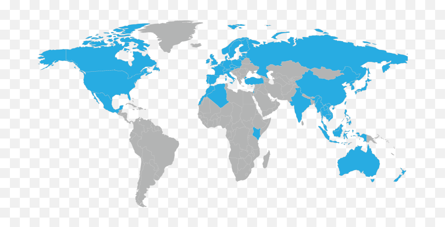 World Map Logos - Carte Du Monde Noir Et Blanc Emoji,World Map Logo