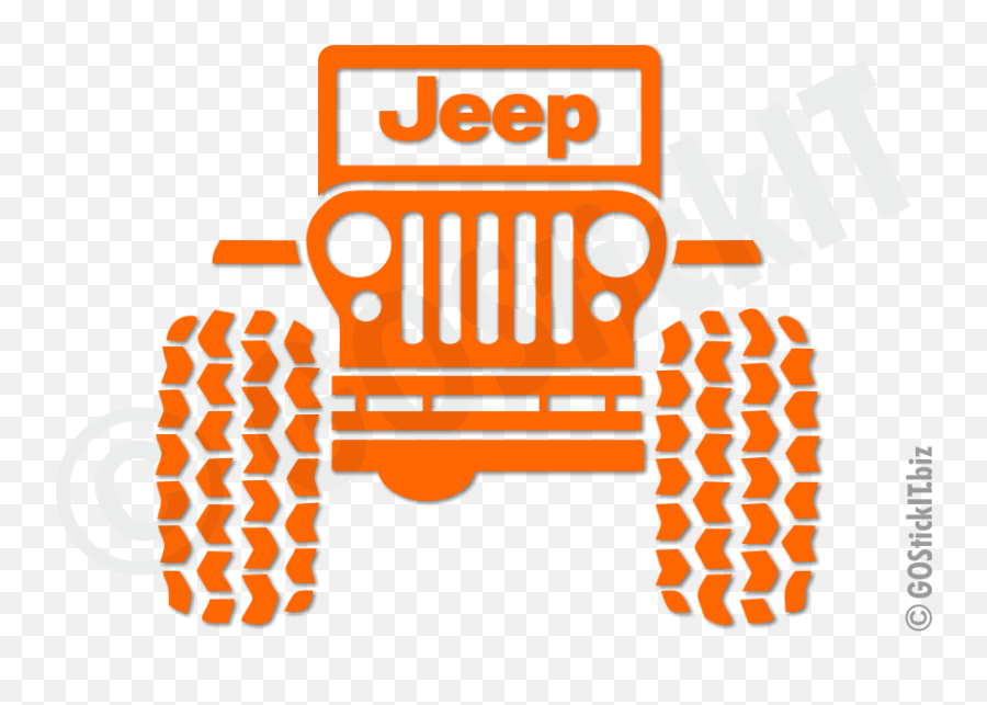 Vinyl Decal Stickers Jeep Wheels - Cool Jeep Logo Emoji,Jeep Logo
