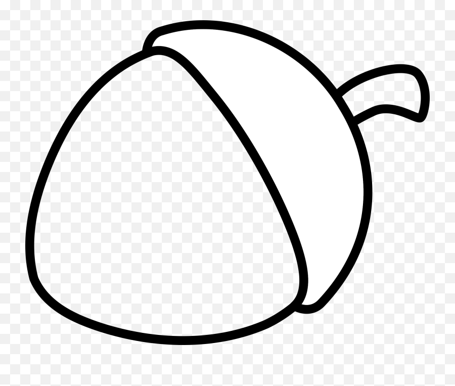 Picture Of An Acorn Nut - Acorn Clipart Black And White Emoji,Acorn Clipart