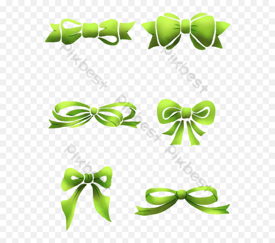 Green Ribbon Bow Ai Decoration Png Images Psd Free Emoji,Green Bow Png