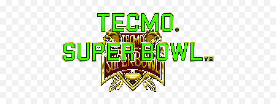 Tecmo Super Bowl - Tecmo Super Bowl Logo Emoji,Super Bowl Logo