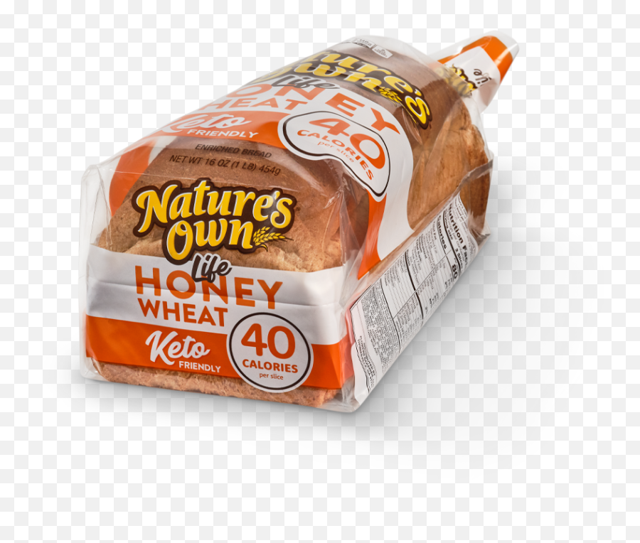 40 Calories Honey Wheat U2014 Natureu0027s Own Emoji,Slice Of Bread Png