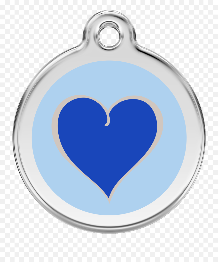 Red Dingo Stainless Steel U0026 Enamel Blue Heart Dog Id Tag Emoji,Blue Heart Transparent