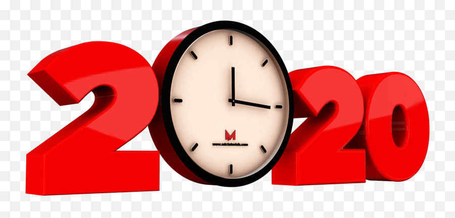 Year 2020 Png Transparent Images - 2020 Clock Png Emoji,Transparent Image