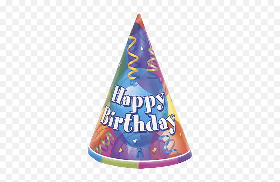 Happy Birthday Party Hat Png Image With - Transparent Background Happy Birthday Hat Png Emoji,Party Hat Png