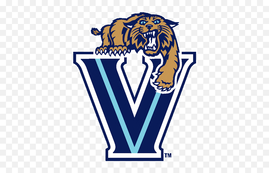 Villanova Wildcats Sports Team Logos Villanova Wildcats - Transparent Villanova Wildcats Logo Emoji,Wildcats Logo