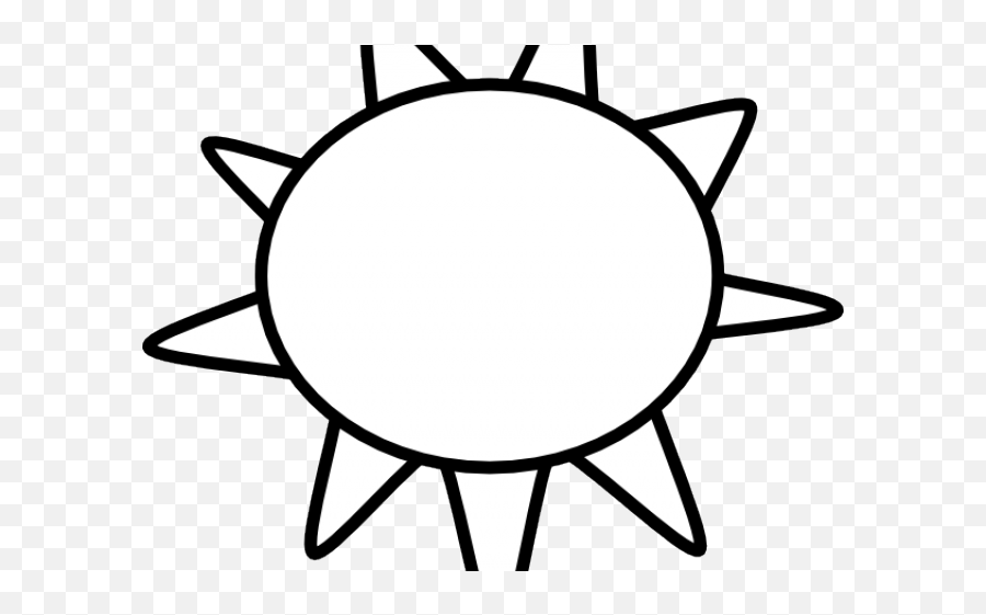 Sunshine Outline Cliparts - Sun And Clouds Clipart Black And Sun Clipart Black And White Png Emoji,Sunny Clipart