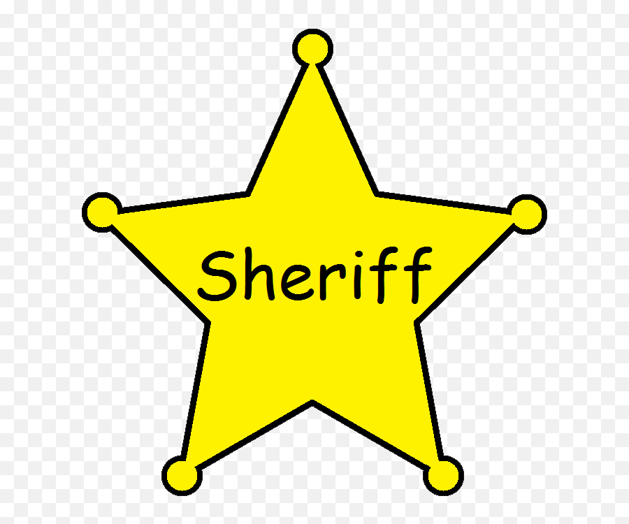 Sheriff Badge T Clipart Transparent - Clip Art Sheriff Star Badge Emoji,Badge Clipart